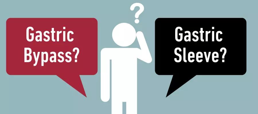 Gastric bypass vs gastric sleeve diagram — how each procedure works